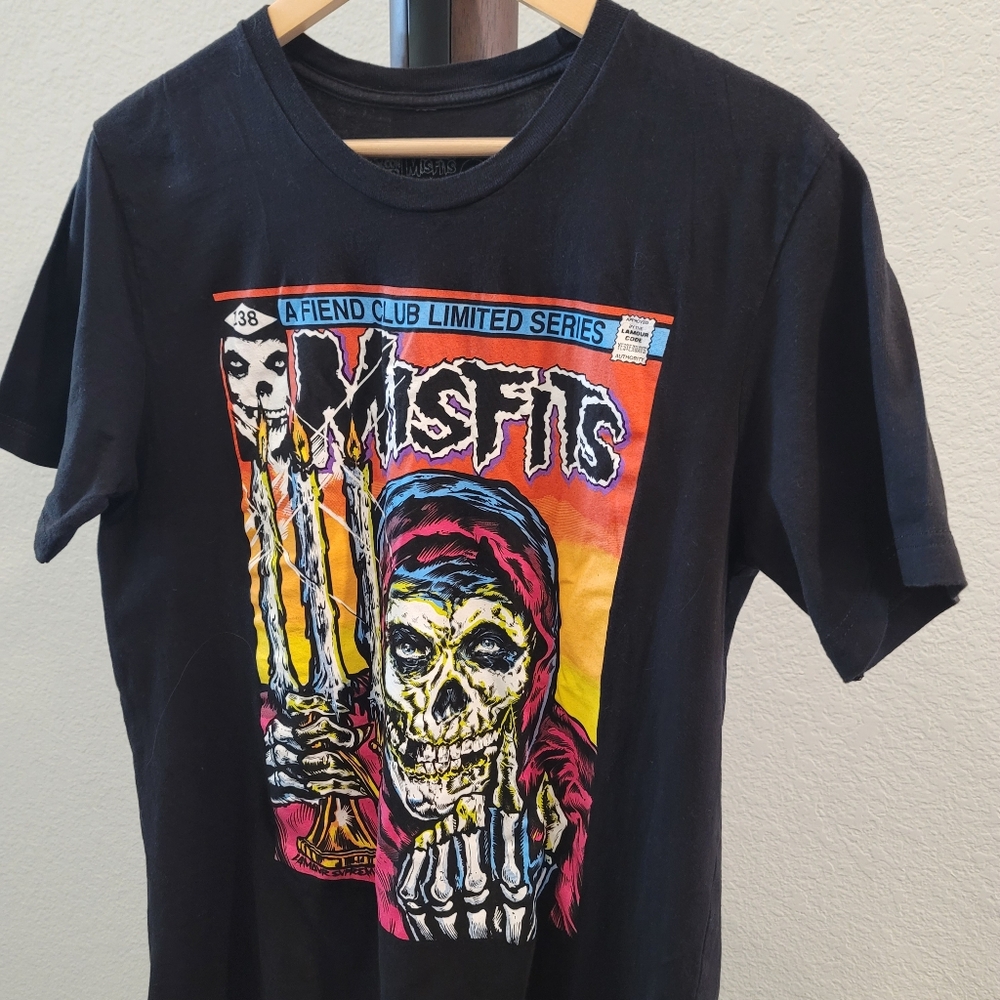 Rare Hot Misfit Cotton T-Shirt Size L - Picture 4 of 7